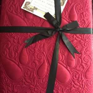 Embroidered Satin Luxury Throw  50 x 60